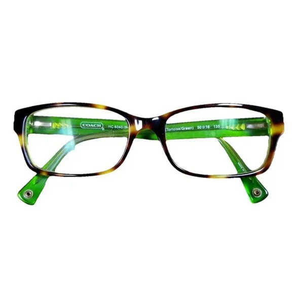 Coach Brooklyn 5117 Tortoise Green Eyeglasses w Case HC6040 5016135 Office - Picture 2 of 10